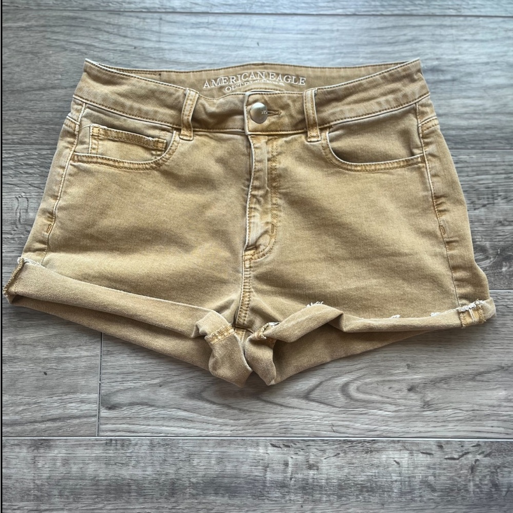 American Eagle Outfitters Gold Jean Shorts